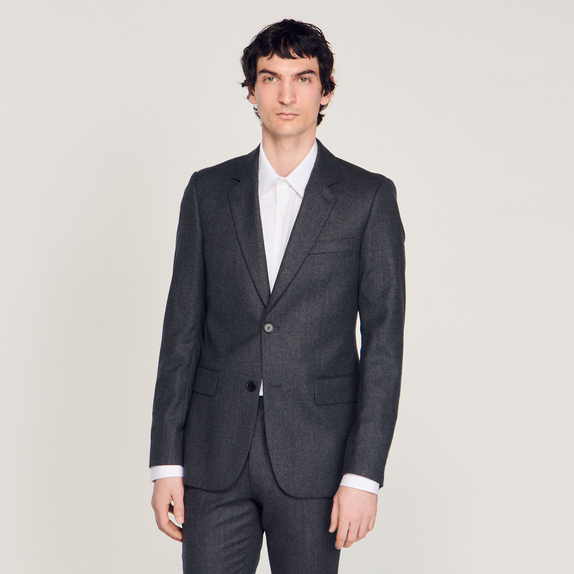 Veste de costume en flanelle