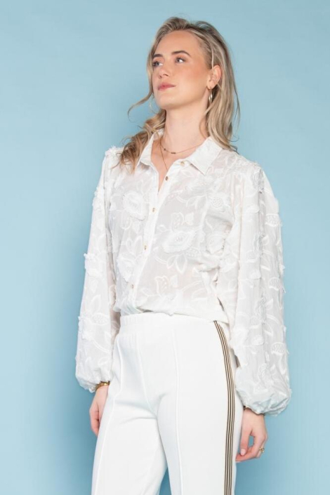 I-coni-K witte dames blouse
