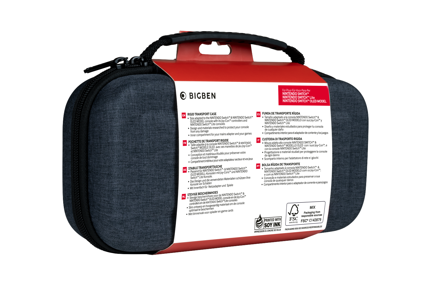 BigBen Interactive Protective Case Grey (Switch)