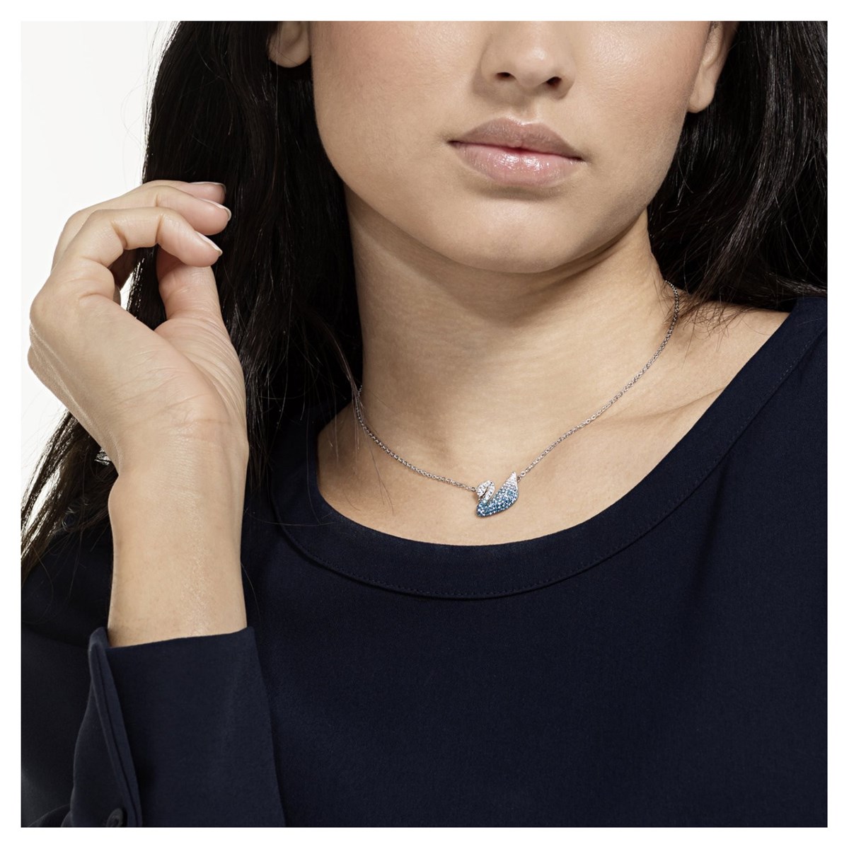 Collier Swarovski Iconic Swan blue