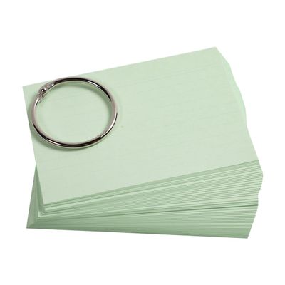 Exacompta Flashcars - 50 Bristols pour révisions sous anneau - A7 - ligné - couleurs assorties
