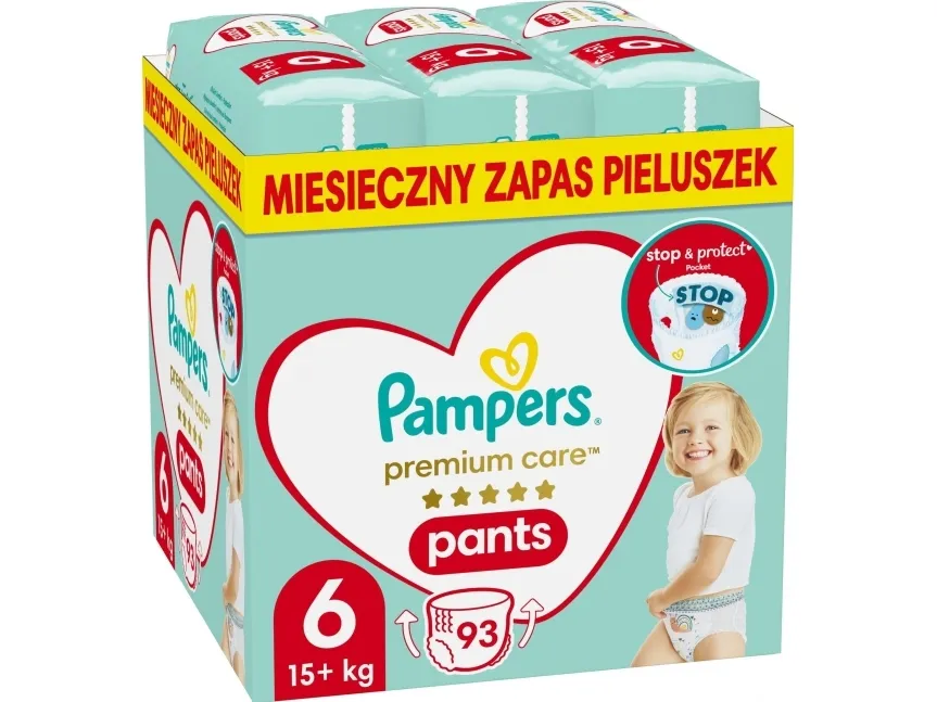 Pampers Premium Care Størrelse 6 bleer-Bl bleer, 93 bleer, 15 kg