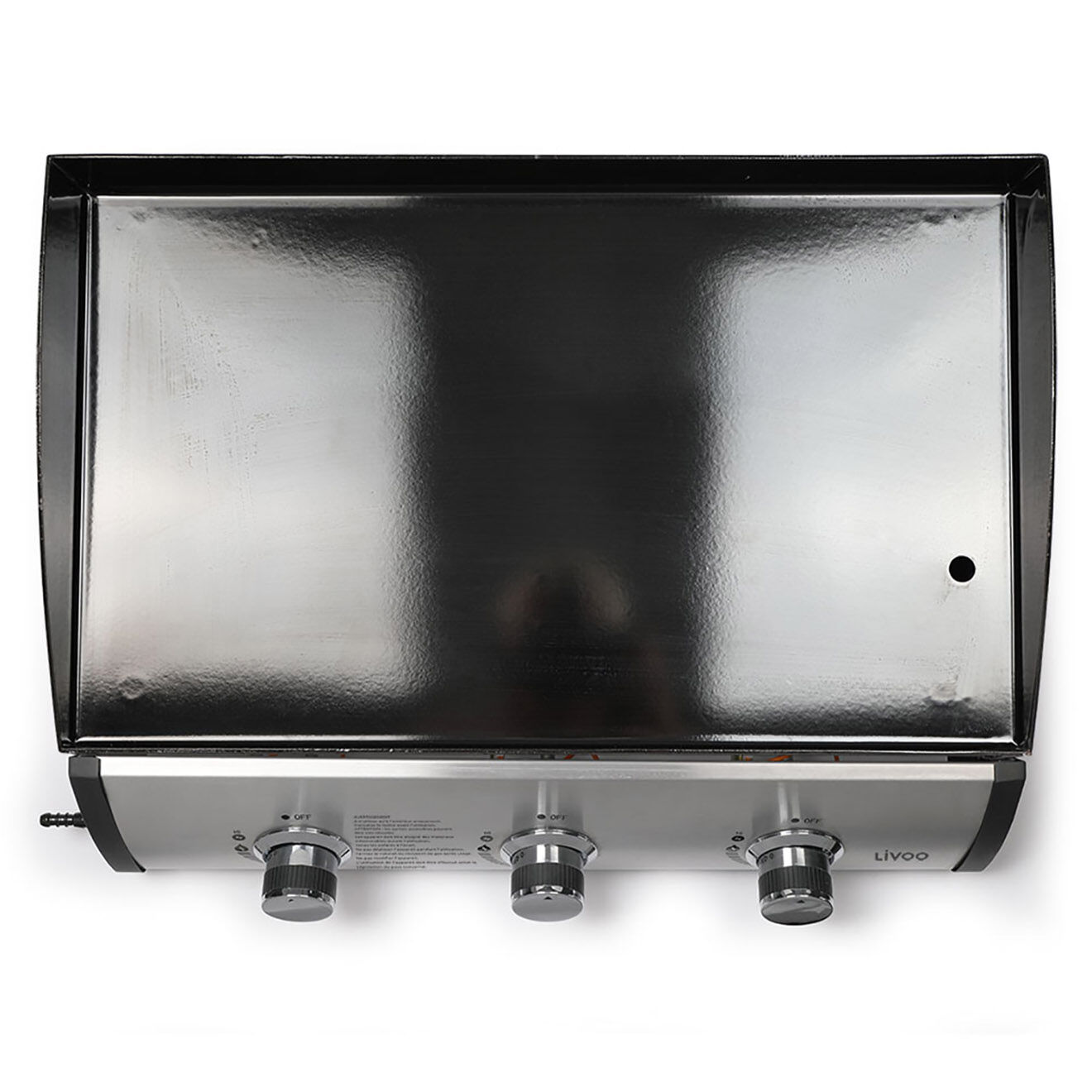 Livoo Plancha gaz 3 bruleurs noir/gris
