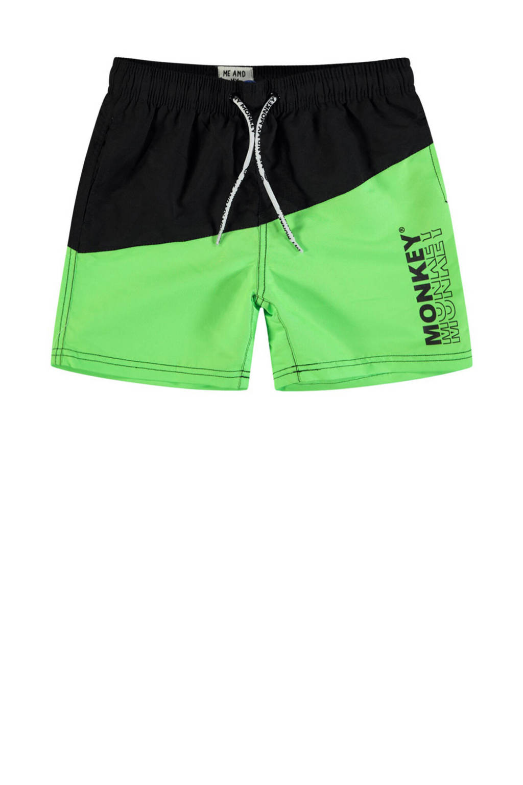 zwemshort neon groen/zwart