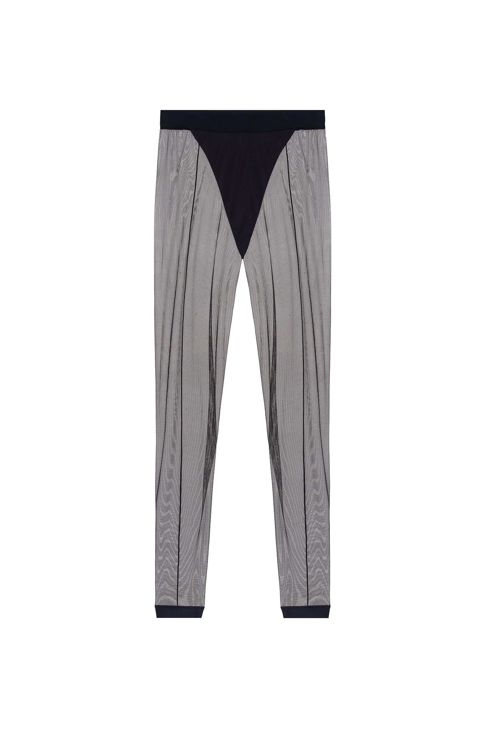 cilia Legging en résille, couture arrière Noir