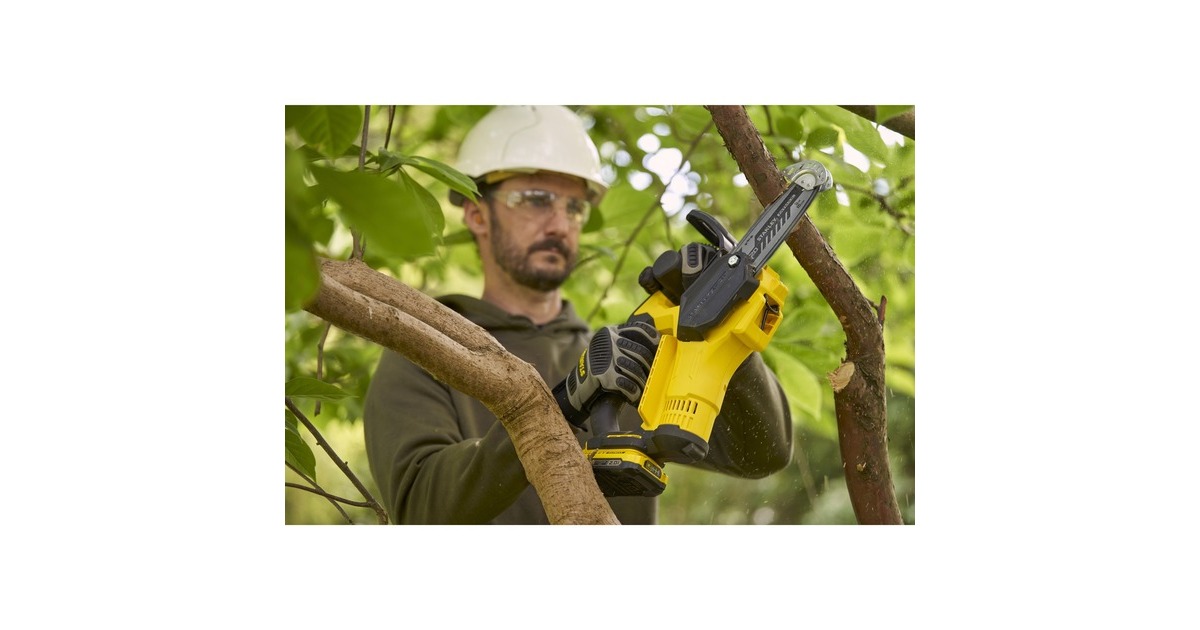 StanleyFATMAX 20V 18V Snoeizaag  (Geel/zwart, 15 cm, Accu en lader inbegrepen)