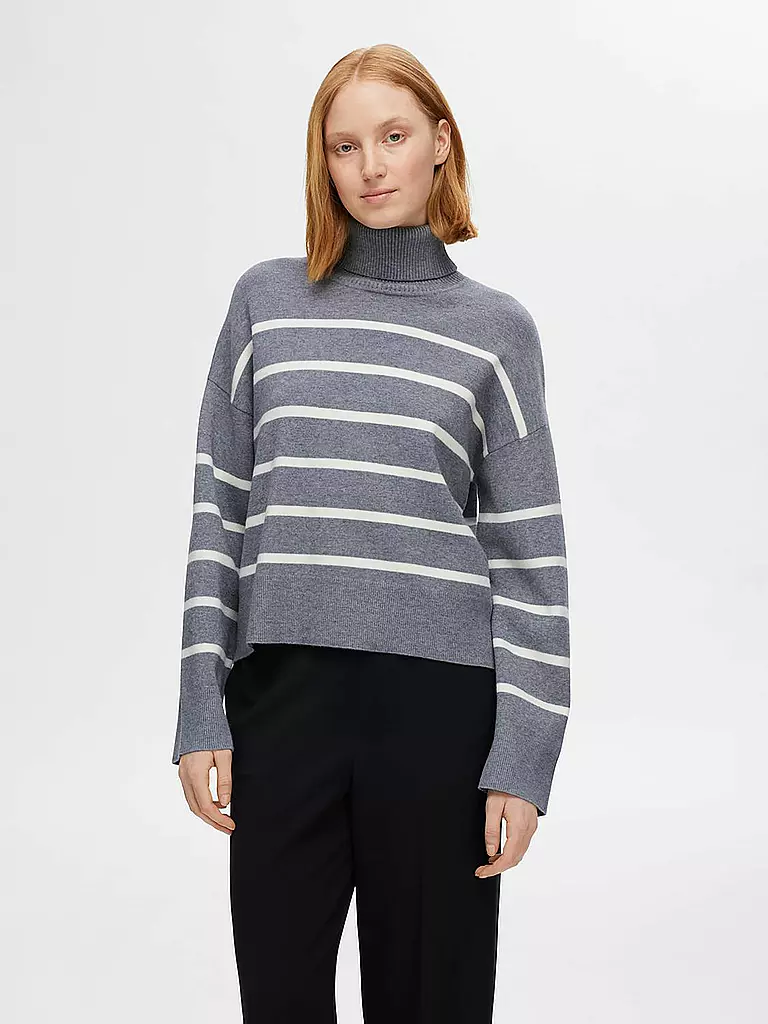 SELECTED FEMME Rollkragenpullover  SLFKAMMA grau