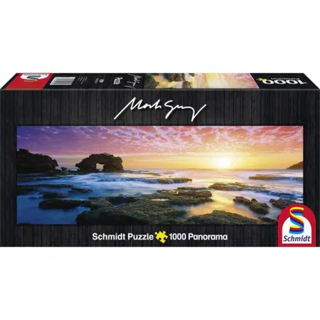 Schmidt Spiele Puzzle - Mark Gray Panoramapuzzle, Bridgewater Bay Sunset, Victoria, Australia, 1000 Teile