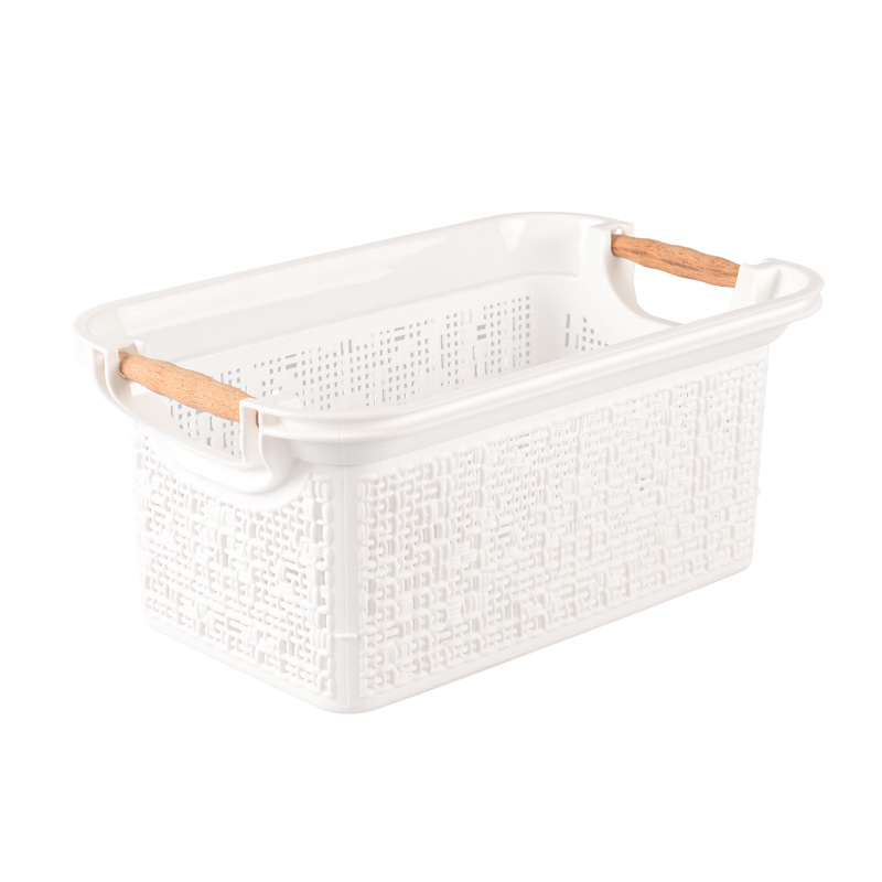 Panier de rangement 7L 'Oskar' blanc