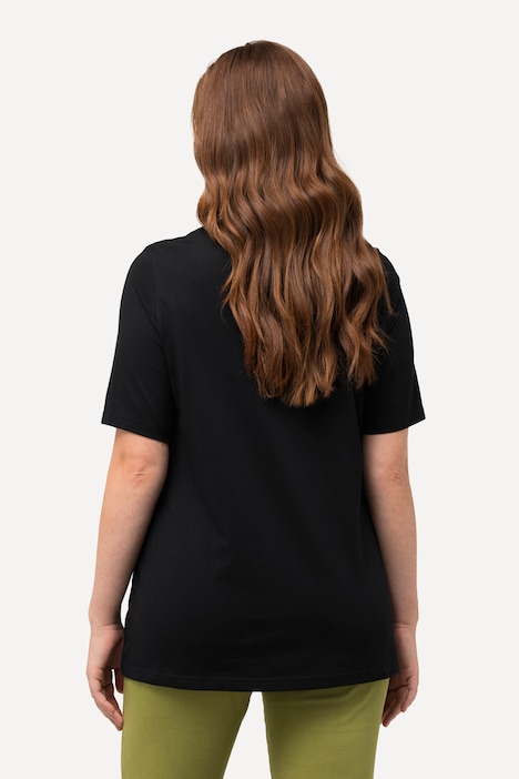 T-Shirts, 2er-Pack, V-Ausschnitt, Halbarm, Biobaumwolle