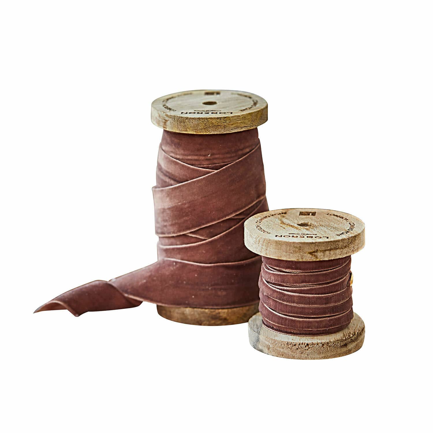 Samtband 2er Set Liandis rosa