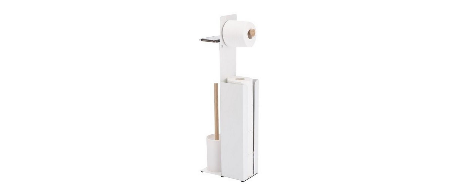 Toilettengarnitur Yoni WeissToilettenrollenhalter