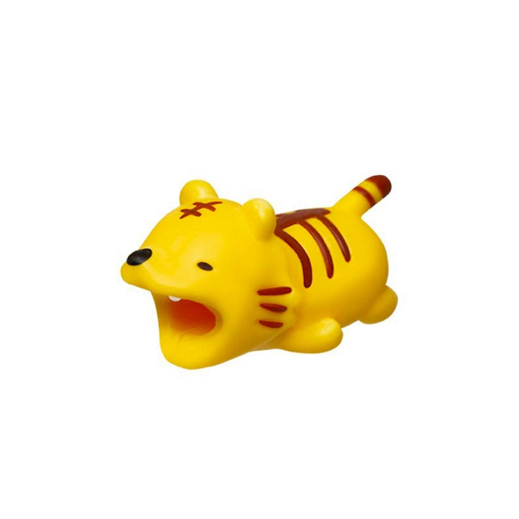 USB C / Lightning Kabel Bruchschutz / Halter / Kabelbeisser Tiger - Orange
