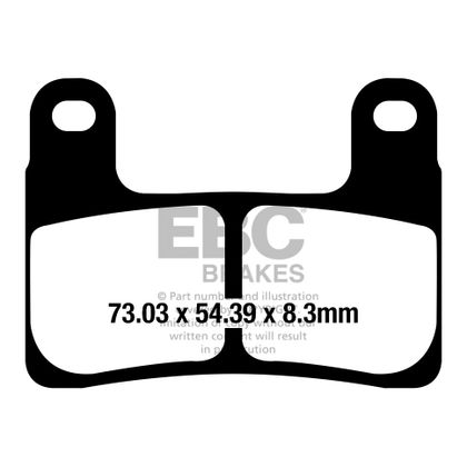 Plaquettes de freins EBC Sinter Métal Fritté avant