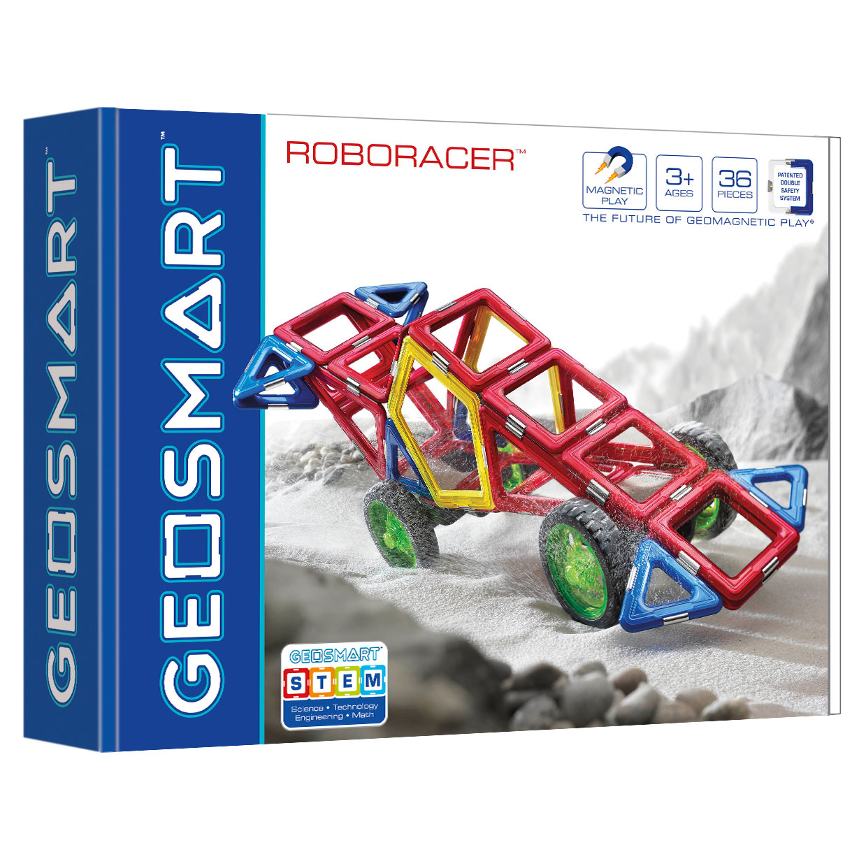 GeoSmart Roboracer Magnetisch Bouwspeelgoed, 36dlg.