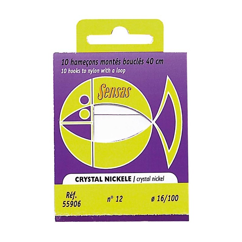 Hamecon Monte Coup Sensas Crystal Nickele