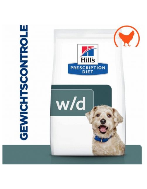 Hill's Prescription Diet W\/D Digestive\/Weight\/Diabetes Management Zak Kip - Hondenvoer