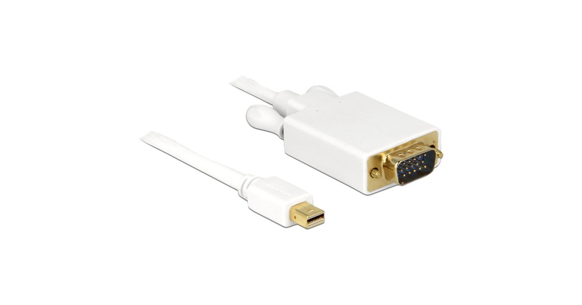DeLOCKMini DisplayPort > VGA adapter  (Wit, 1 meter)
