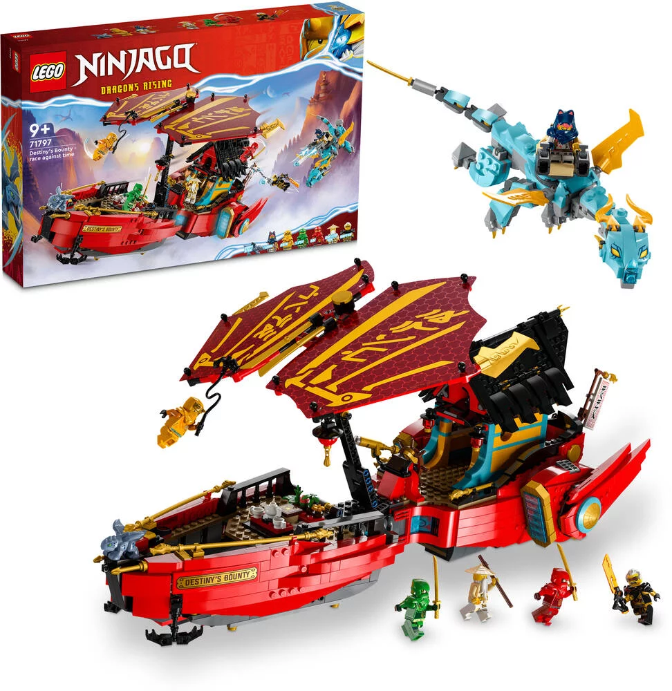 LEGO®NINJAGO® 71797 LE QG DES NINJAS - LA COURSE CONTRE LA MONTRE