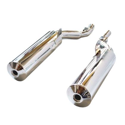 Silencieux Marving embout chrome - Gris