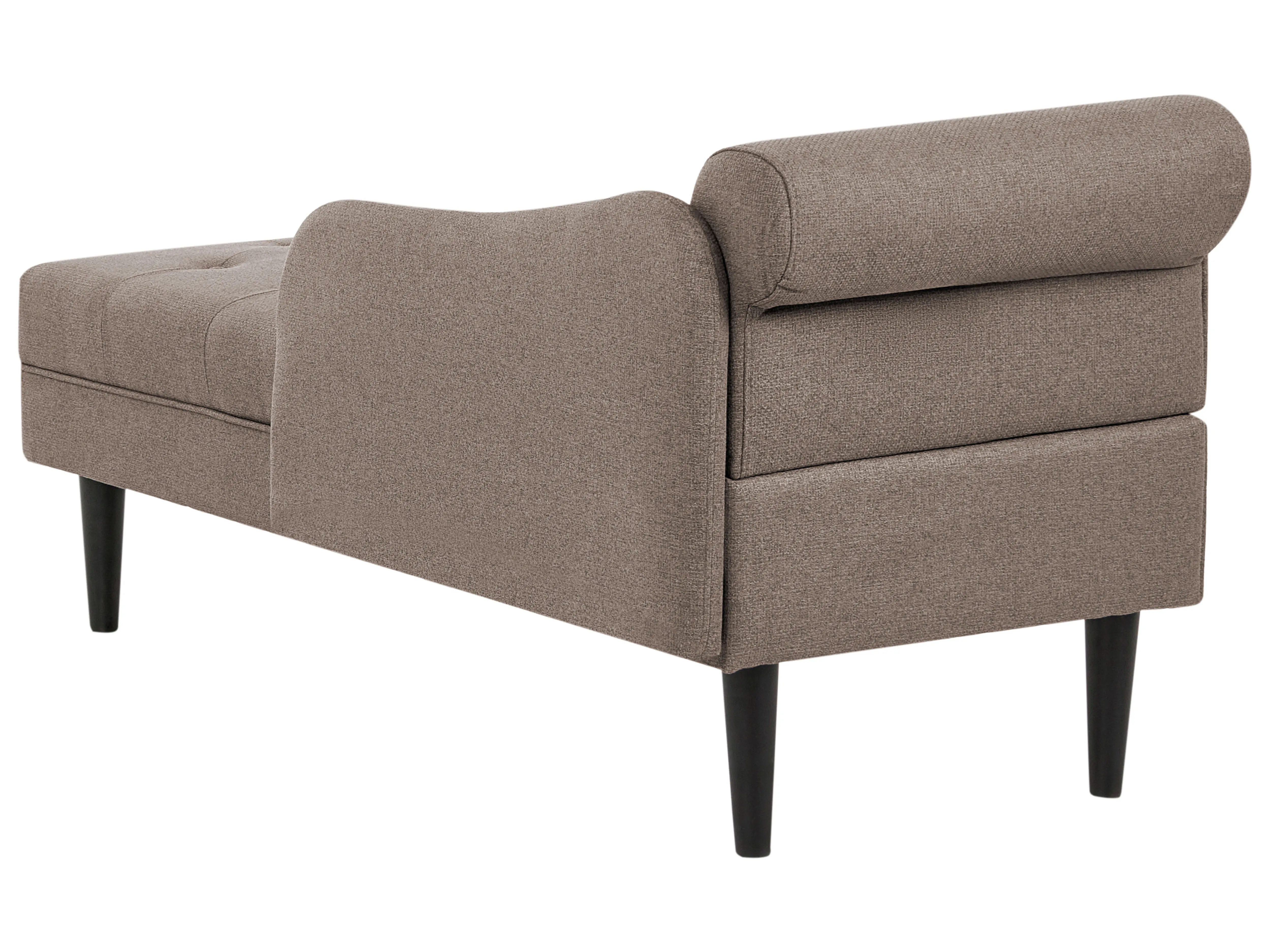 Linkszijdige chaise longue YVOIRE Stof Taupe