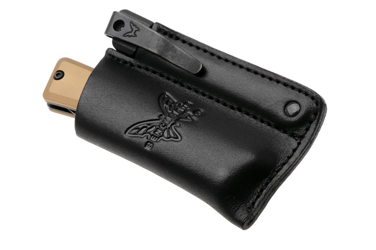 Benchmade Successor 315BK-01, Black Cerakote M390, Burnt Brass, Ash Gray, Aluminium, zakmes
