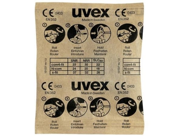 Uvex 2112087 x-fit ørepropper 37 dB engangs 100 par (2112087)