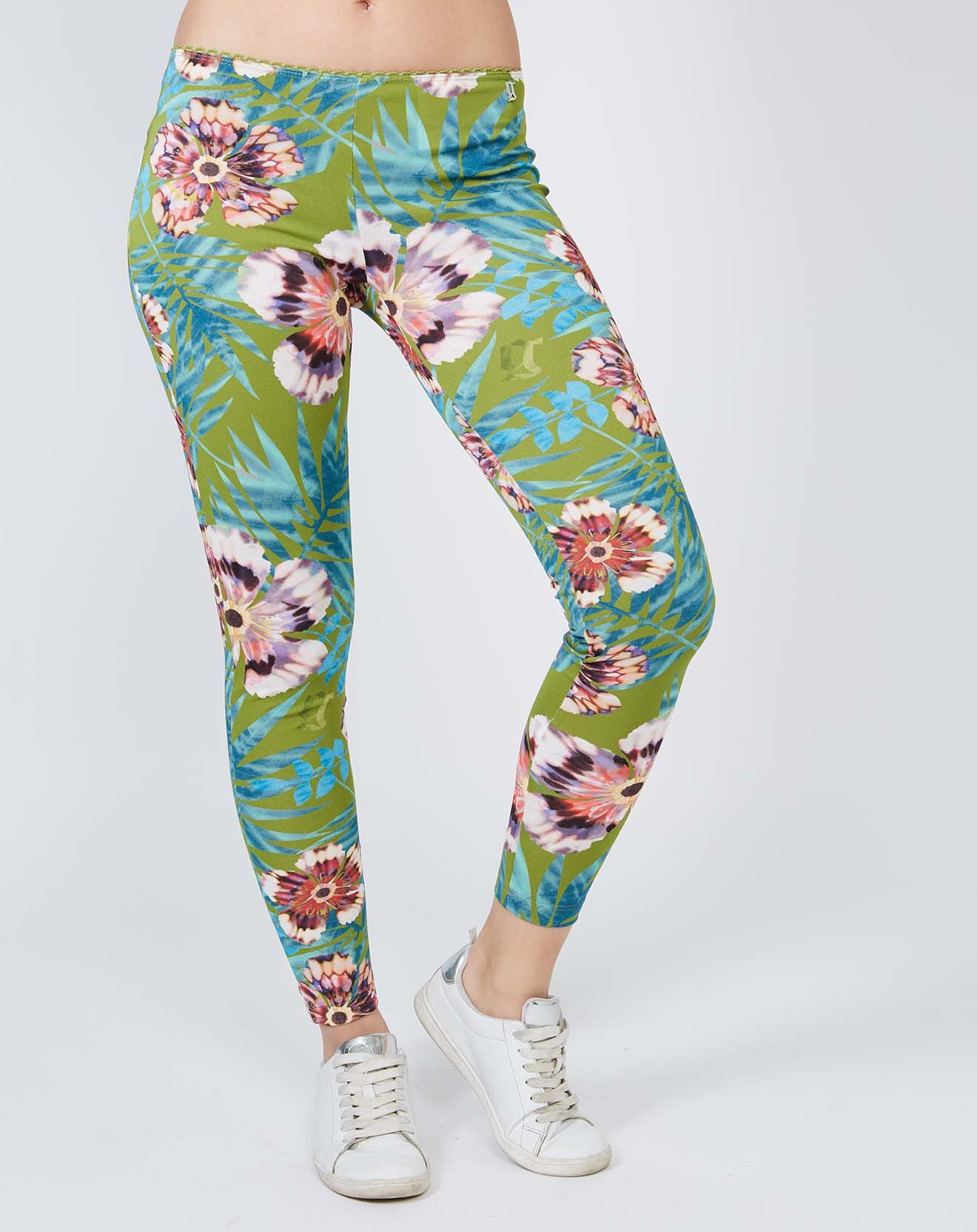John Galliano Legging imprimé multicolore