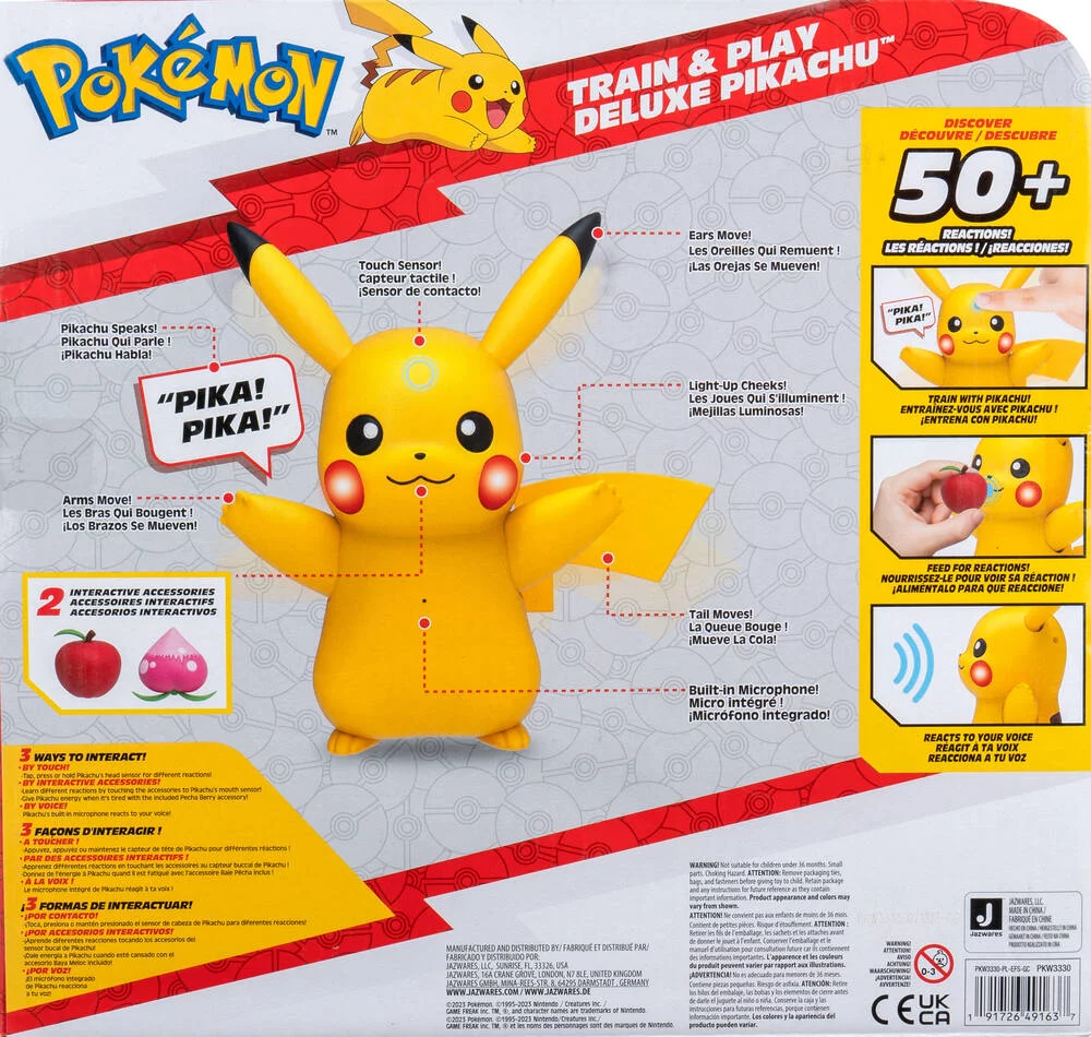 PIKACHU INTERACTIF ET SES ACCESSOIRES