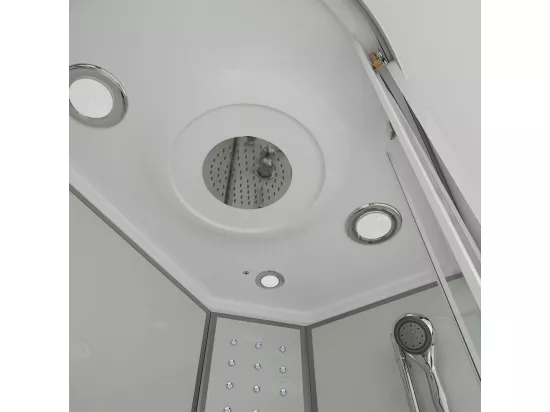 Home Deluxe Cabine de douche WHITE PEARL 120 x 80 cm Gauche