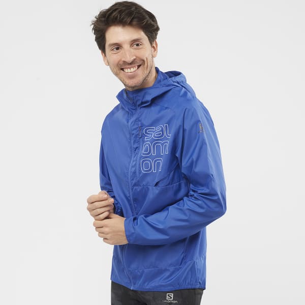 Veste trail SALOMON BONATTI CROSS FZ HOODIE M NAUTICAL BLUE