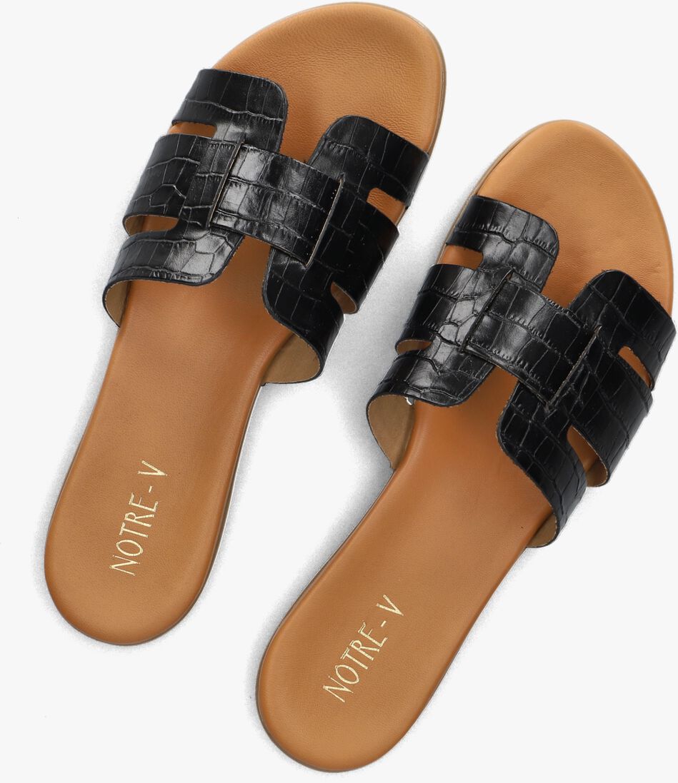 zwarte notre-v slippers 179874