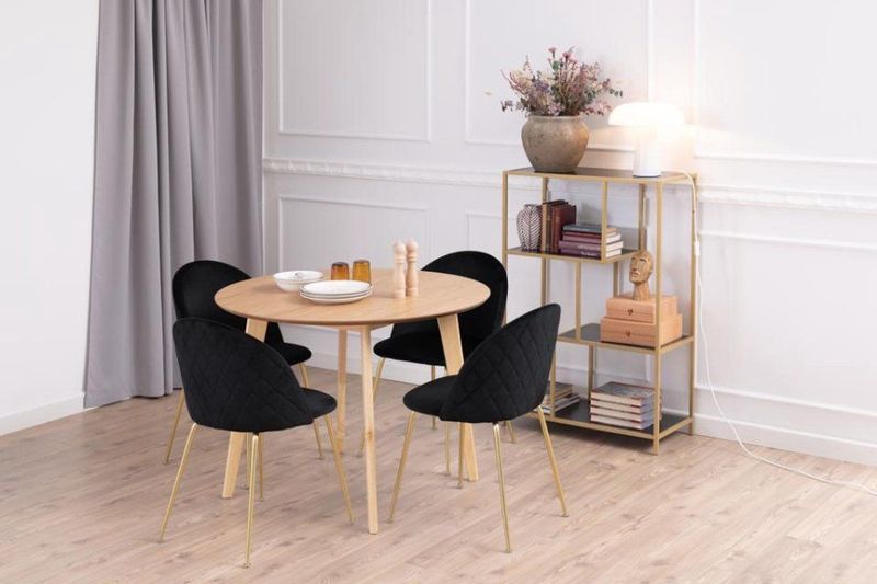 Giga Living - Eettafel Levi - Naturel - Hout/MDF - Ø105cm