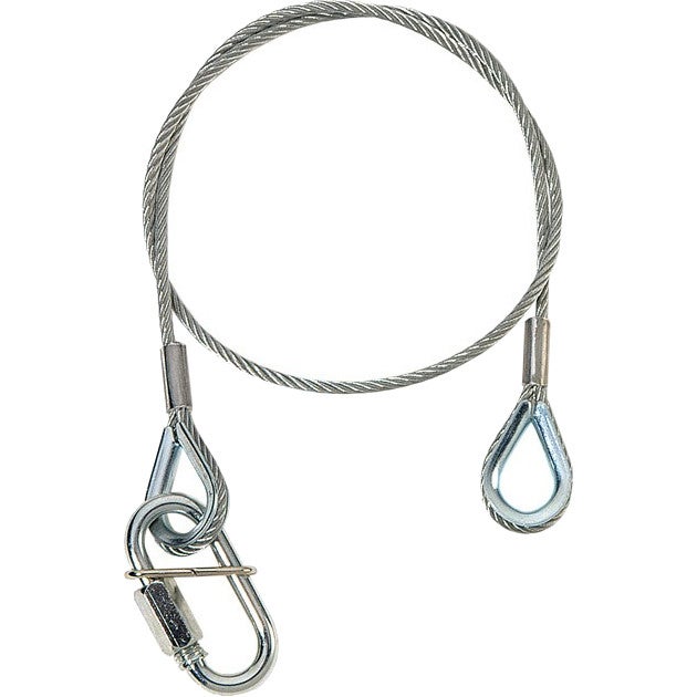 Adam Hall S37060 safety kabel 3 mm met karabijnhaak 60 cm