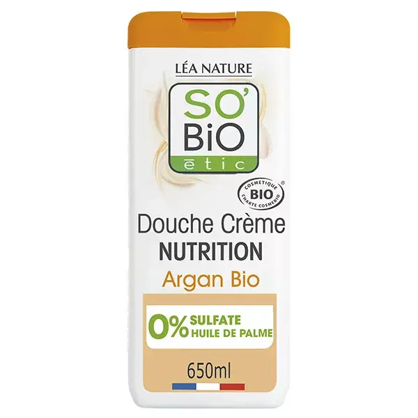 Creme de Banho Nutritivo com Óleo de Argan Orgânico So'Bio Étic 650ml