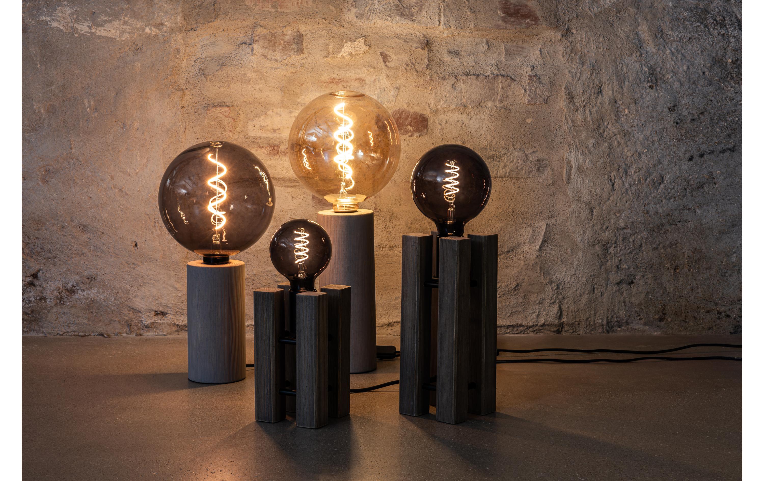 Tischleuchte Lodge 36 cmTischlampe aus gebeiztem Holz