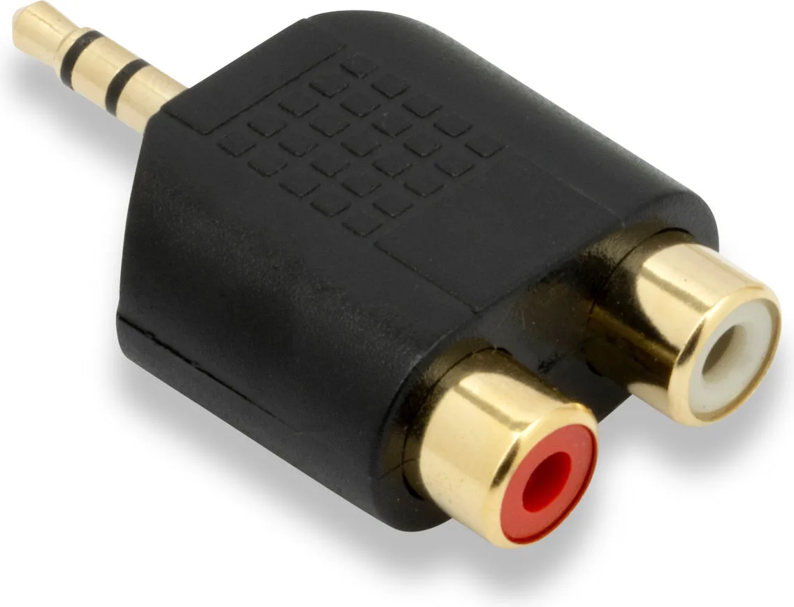 QED Connect Adaptateur RCA femelle vers Jack 3,5 mâle Adaptateurs audio