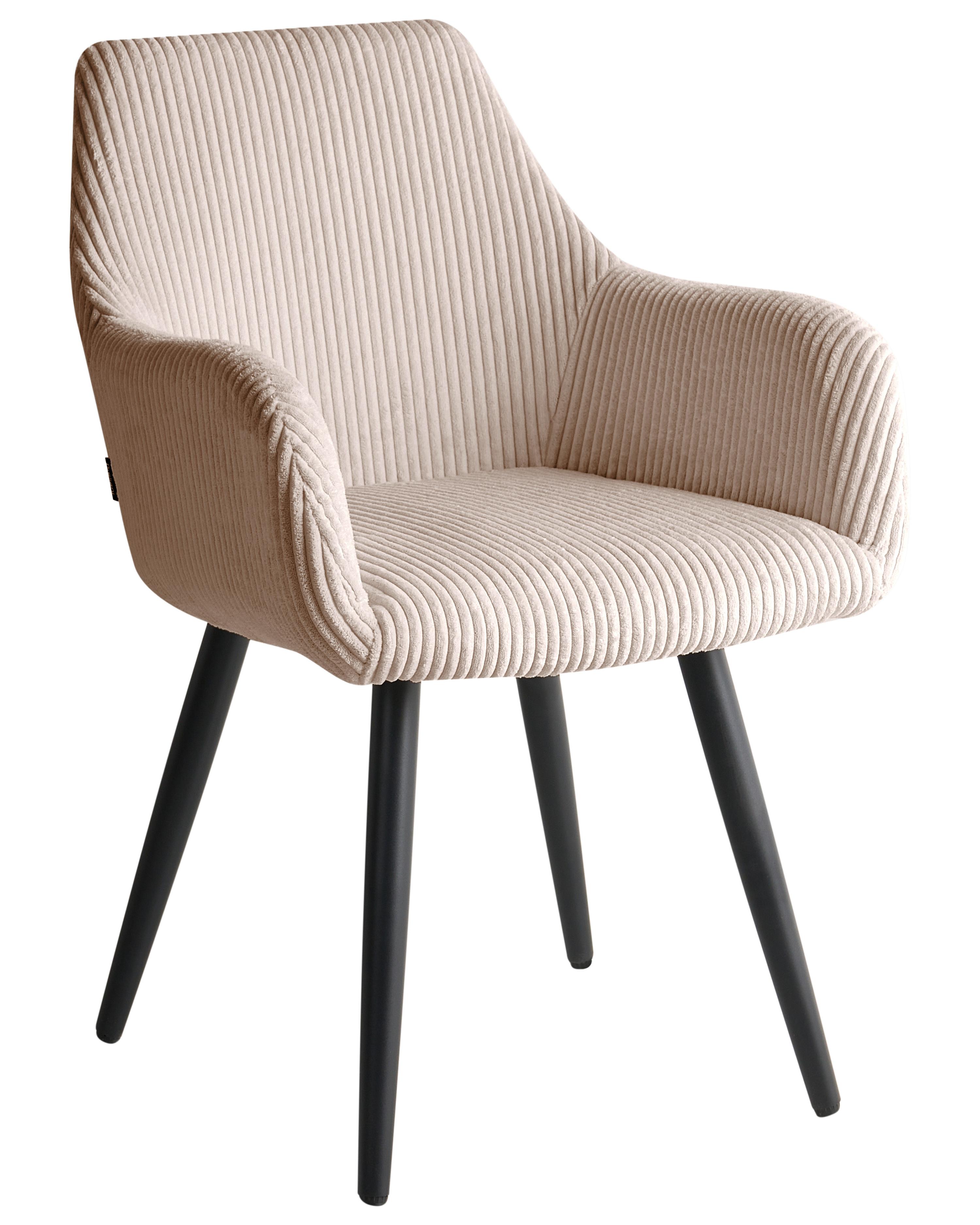 Set van 2 eetkamerstoelen MORI Corduroy Beige