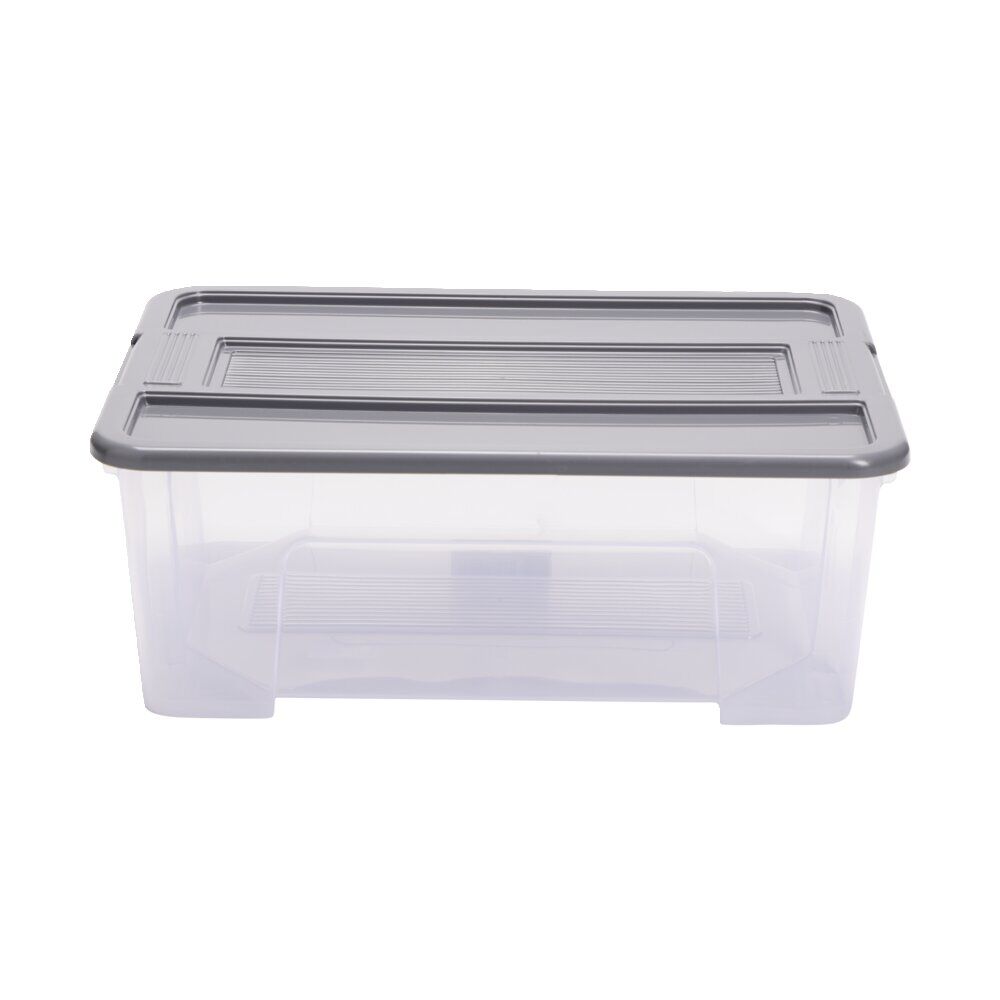 Box de rangement 10L plastique transparent 38x28xH14cm