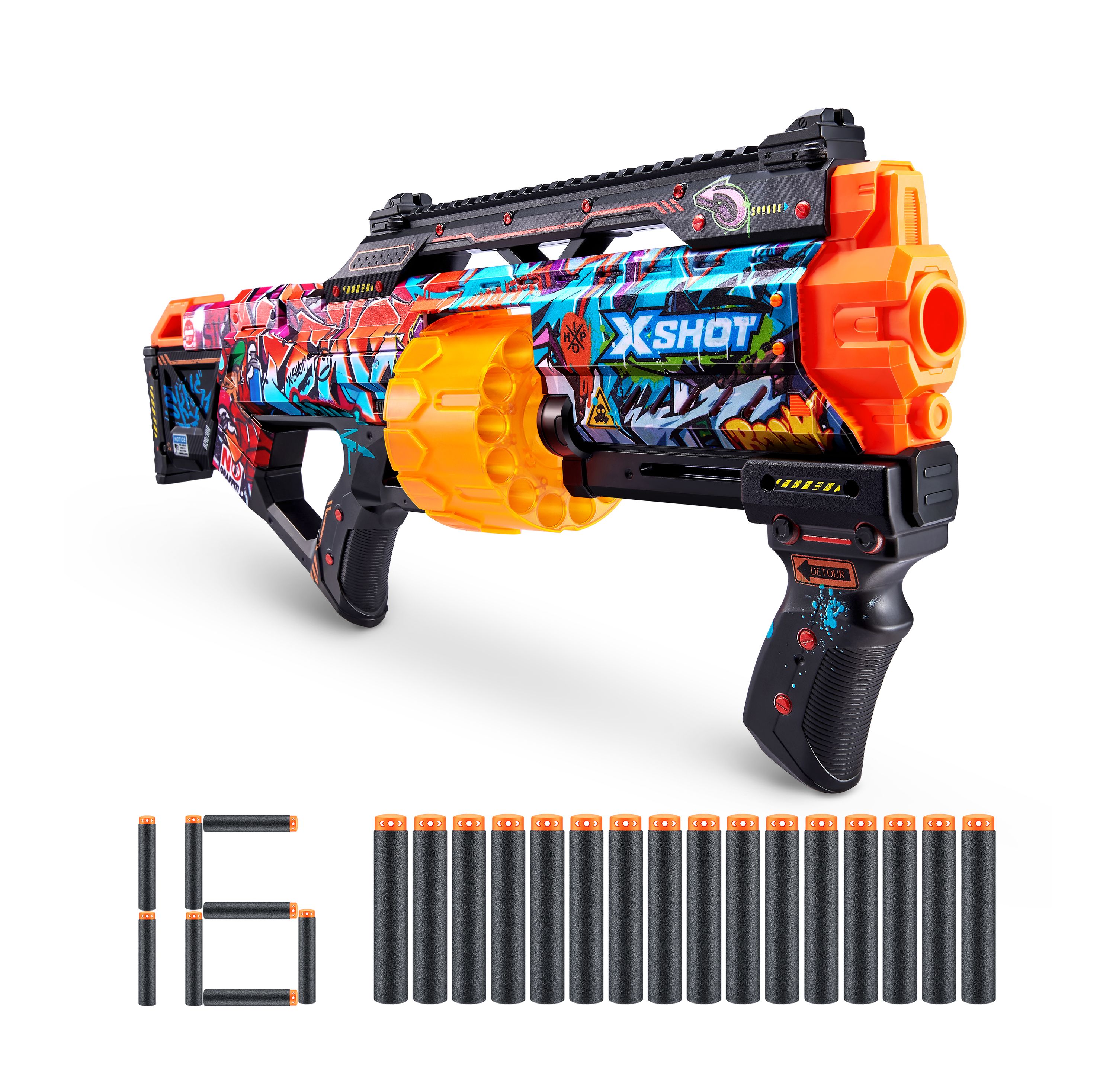Blaster X-SHOT GRAFFITI mit 16 Darts