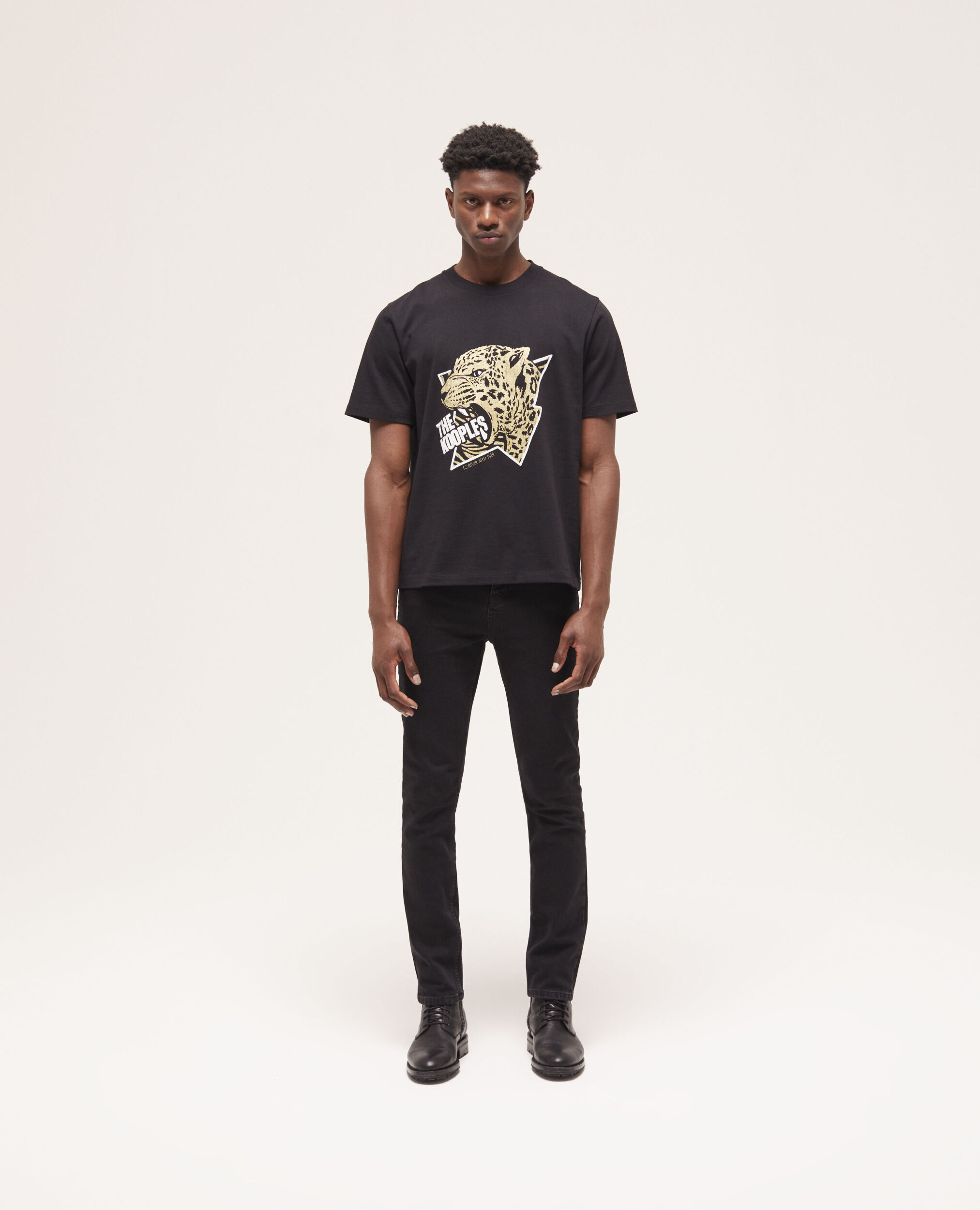 T-shirt sérigraphié noir