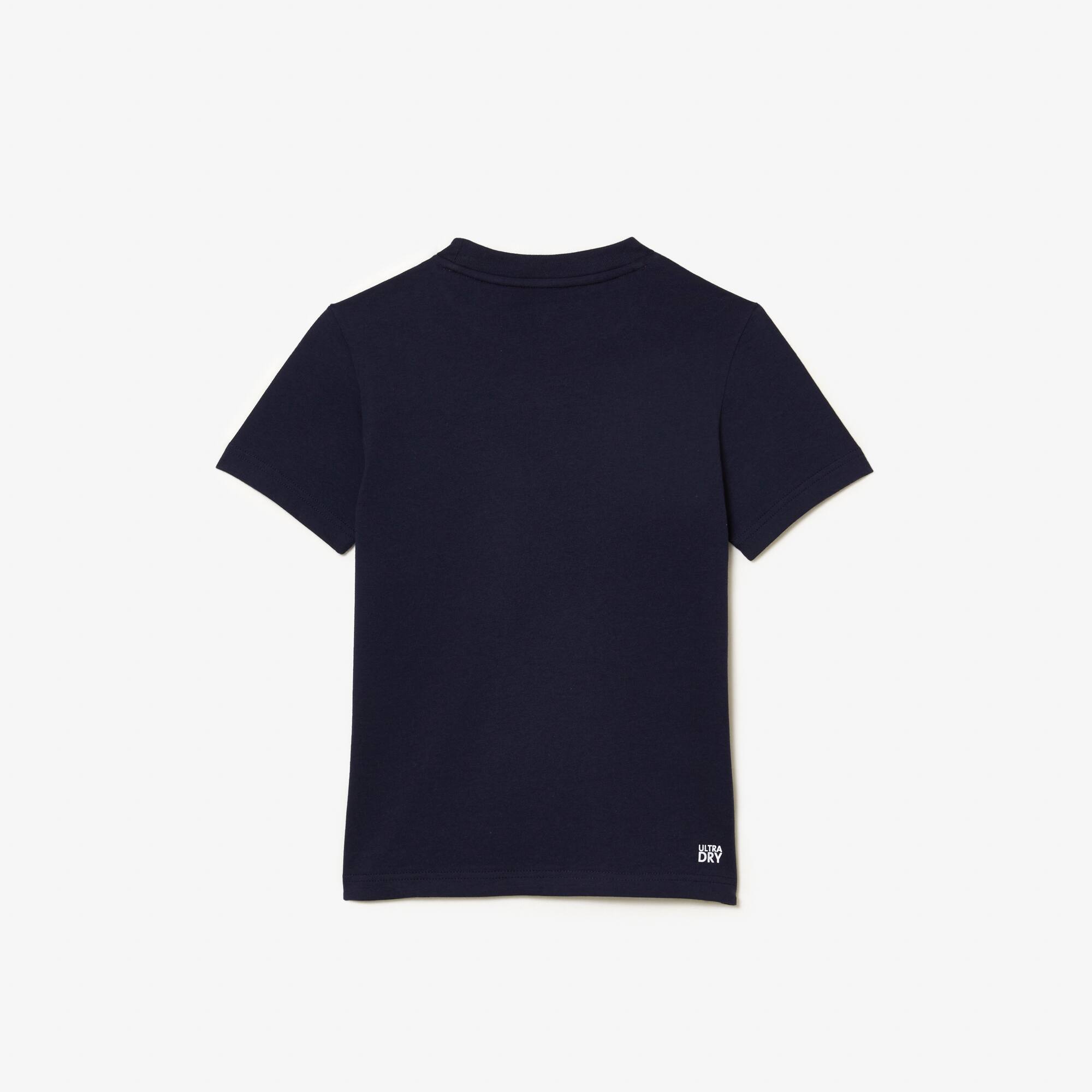 T-shirt enfant Édition Roland Garros Performance en jersey ultra dry T-Shirts & Chemises - Bleu - Lacoste - Enfant