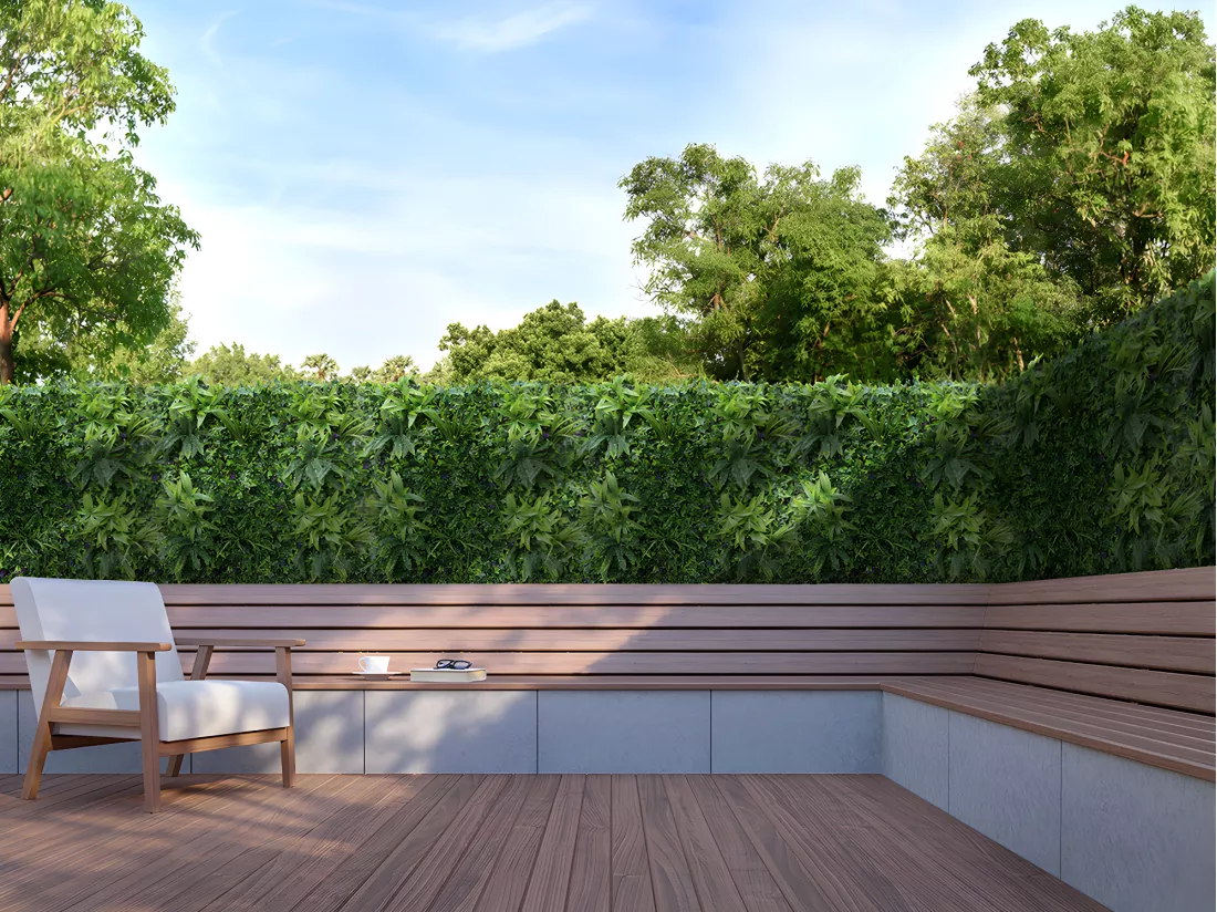 Mur végétal synthétique vert - pack de 1m² - MATCHA