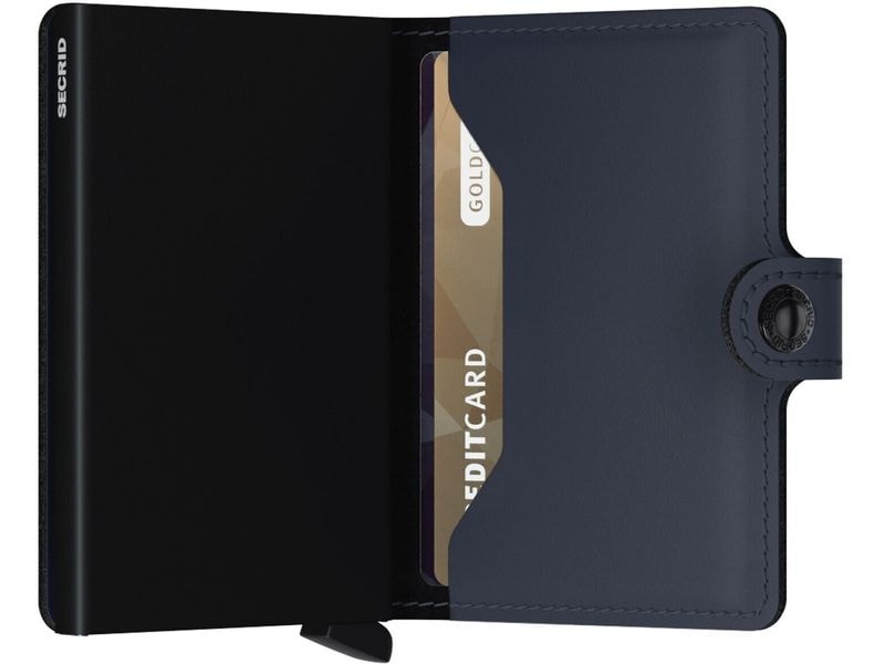 SECRID Portemonnaie Miniwallet Matte Nightblue Noten- und Karten-Portemonnaie mit RFID-Schutz
