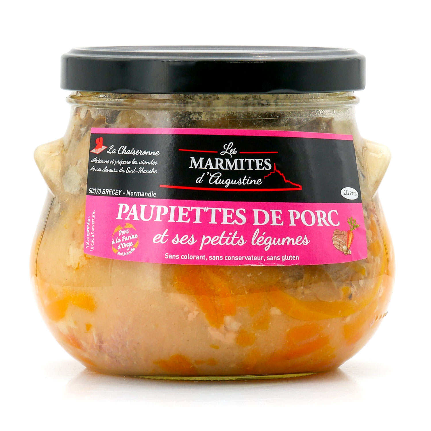 Paupiettes de porc et ses petits légumes