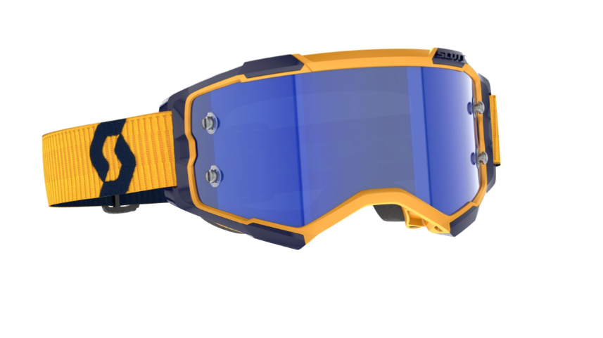 SCOTT Fury Goggles, Gul/Mørkeblå