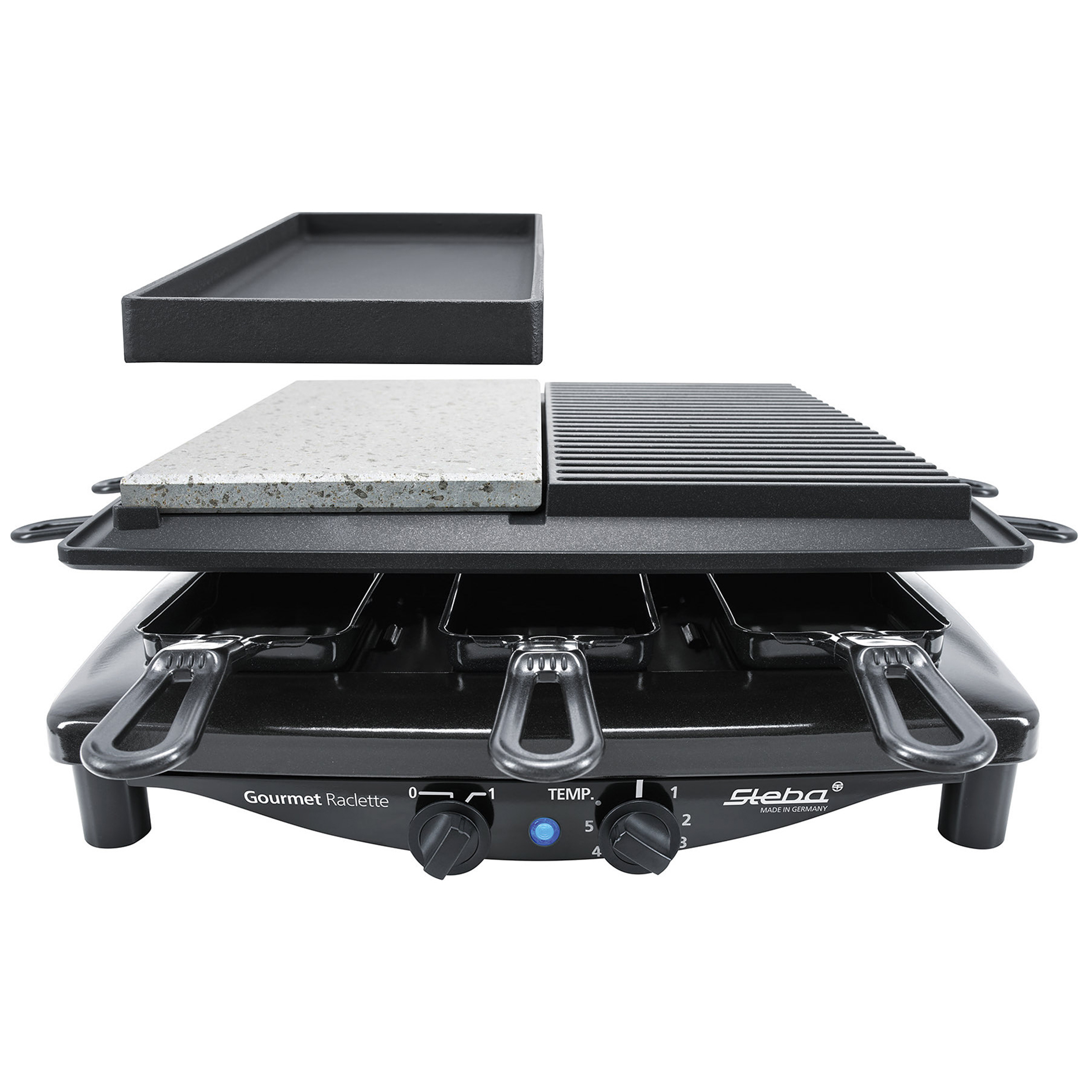 STEBA Raclette RC 4 PLUS DELUXE - schwarz - 1450 Watt