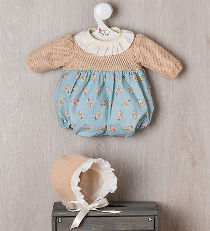 Asi Dukket?j - 46 cm - Leo - Beige/Bl?