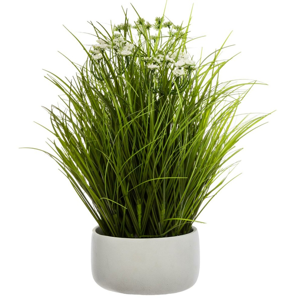 Plante artificielle herbes folles dans un pot h 50 cm