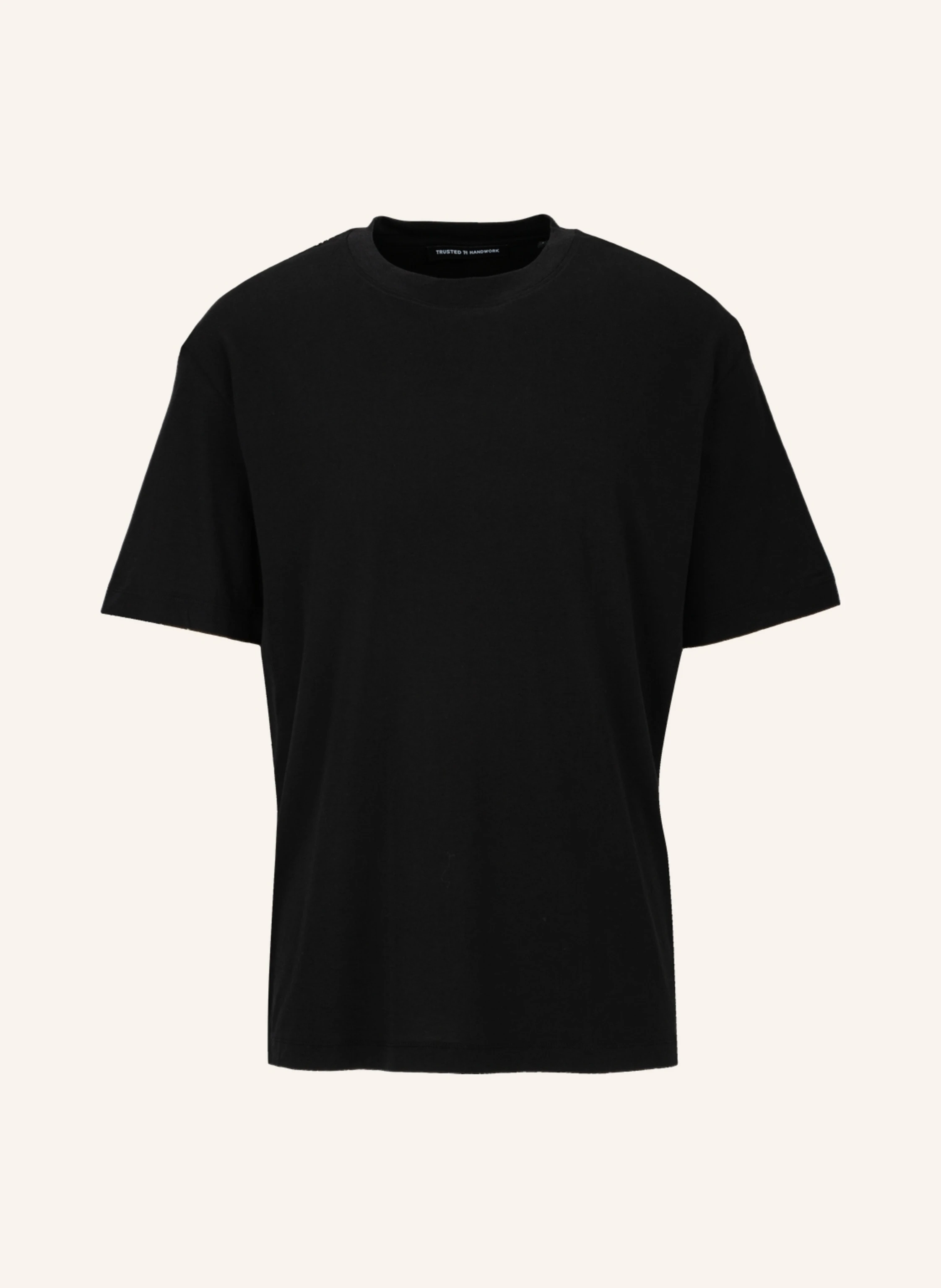 TRUSTED HANDWORK Oversized Round Neck 1/2-Sleeve T-Shirt